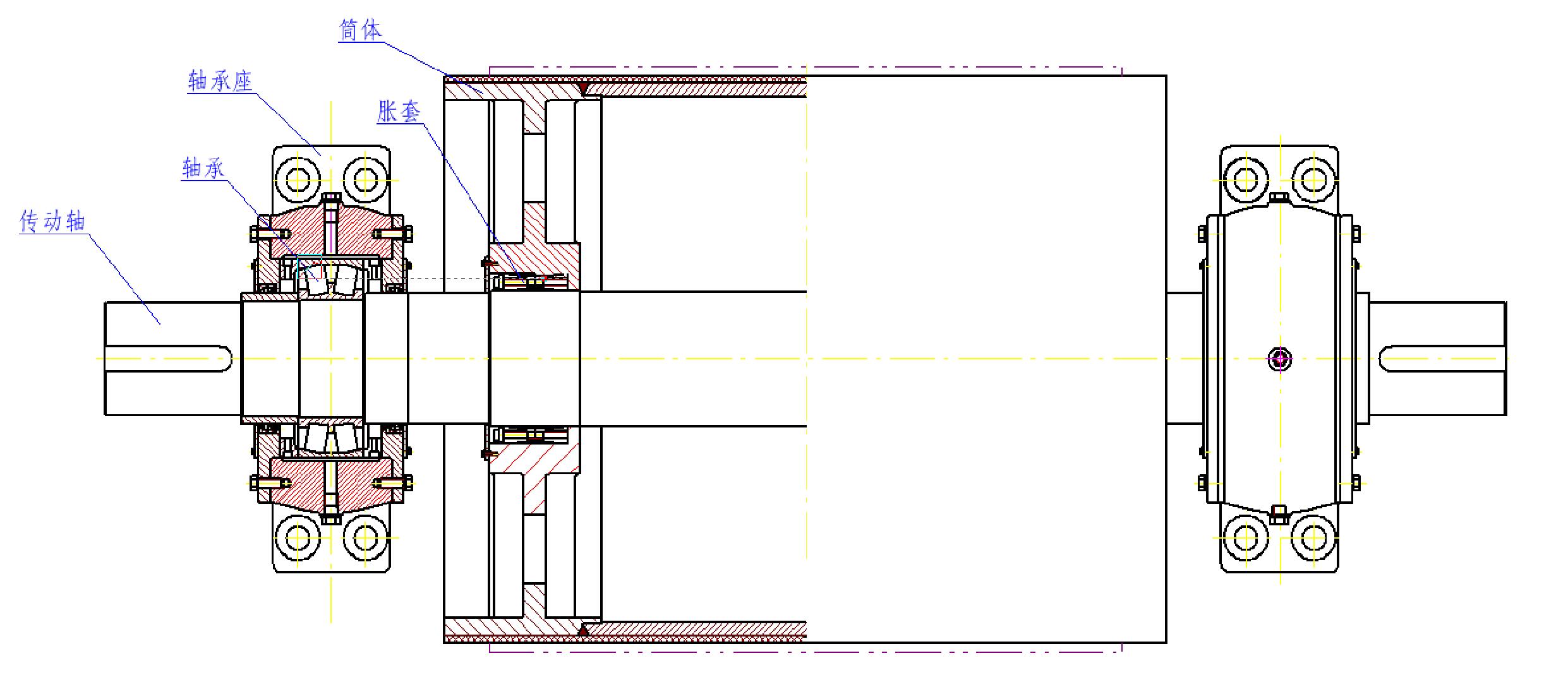 大型帶式輸送機驅動滾筒結構型式